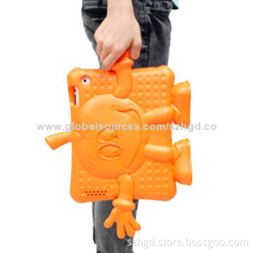 Leather tablet case for iPad, cute design for kids, easy to handle and install